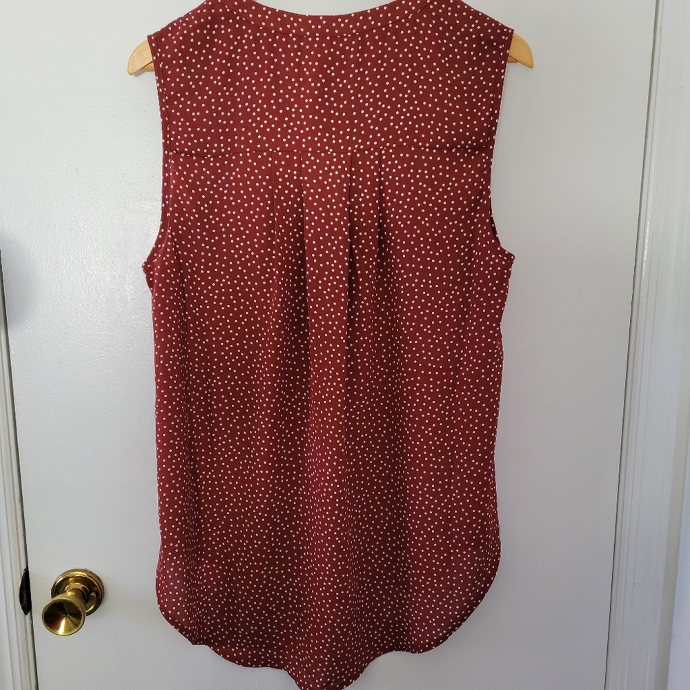 Torrid || (0 Large 12) Harper Ditsy Dots Georgette Pullover Tank - Picture 2 of 10